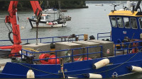 Building materials delivery to waterfront locations
